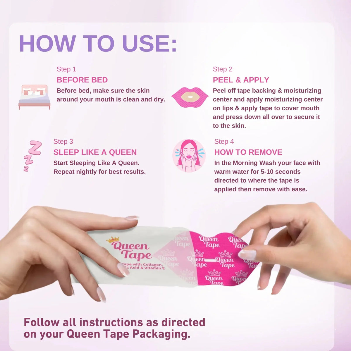 Purpose-Built Hydrating Collagen Mouth Tape for Everyday Use