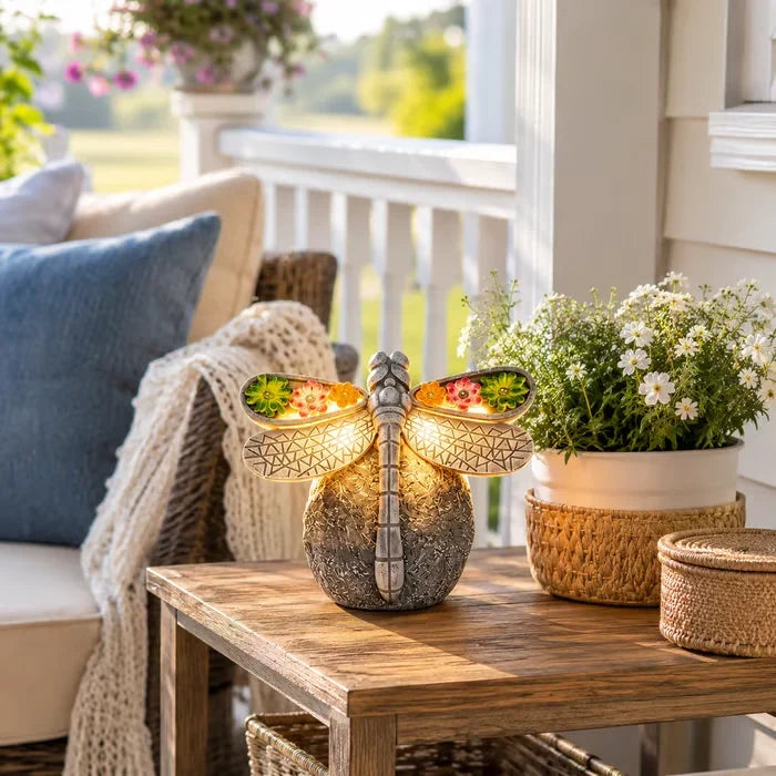 Outdoor Solar Dragonfly Garden Light Decor for Garden Display