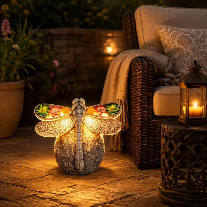 Outdoor Solar Dragonfly Garden Light Decor for Garden Display