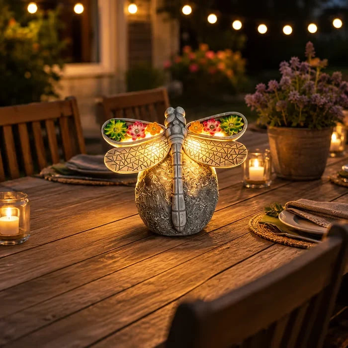 Outdoor Solar Dragonfly Garden Light Decor for Garden Display
