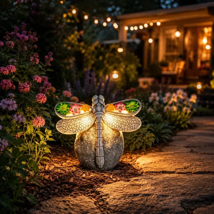 Outdoor Solar Dragonfly Garden Light Decor for Garden Display