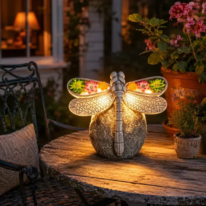 Outdoor Solar Dragonfly Garden Light Decor for Garden Display