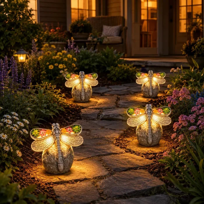 Outdoor Solar Dragonfly Garden Light Decor for Garden Display