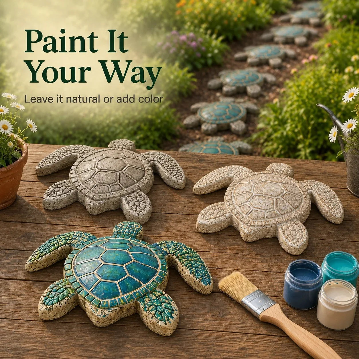 Outdoor Reusable Ocean Theme Garden Art Mold – Make Your Garden Truly