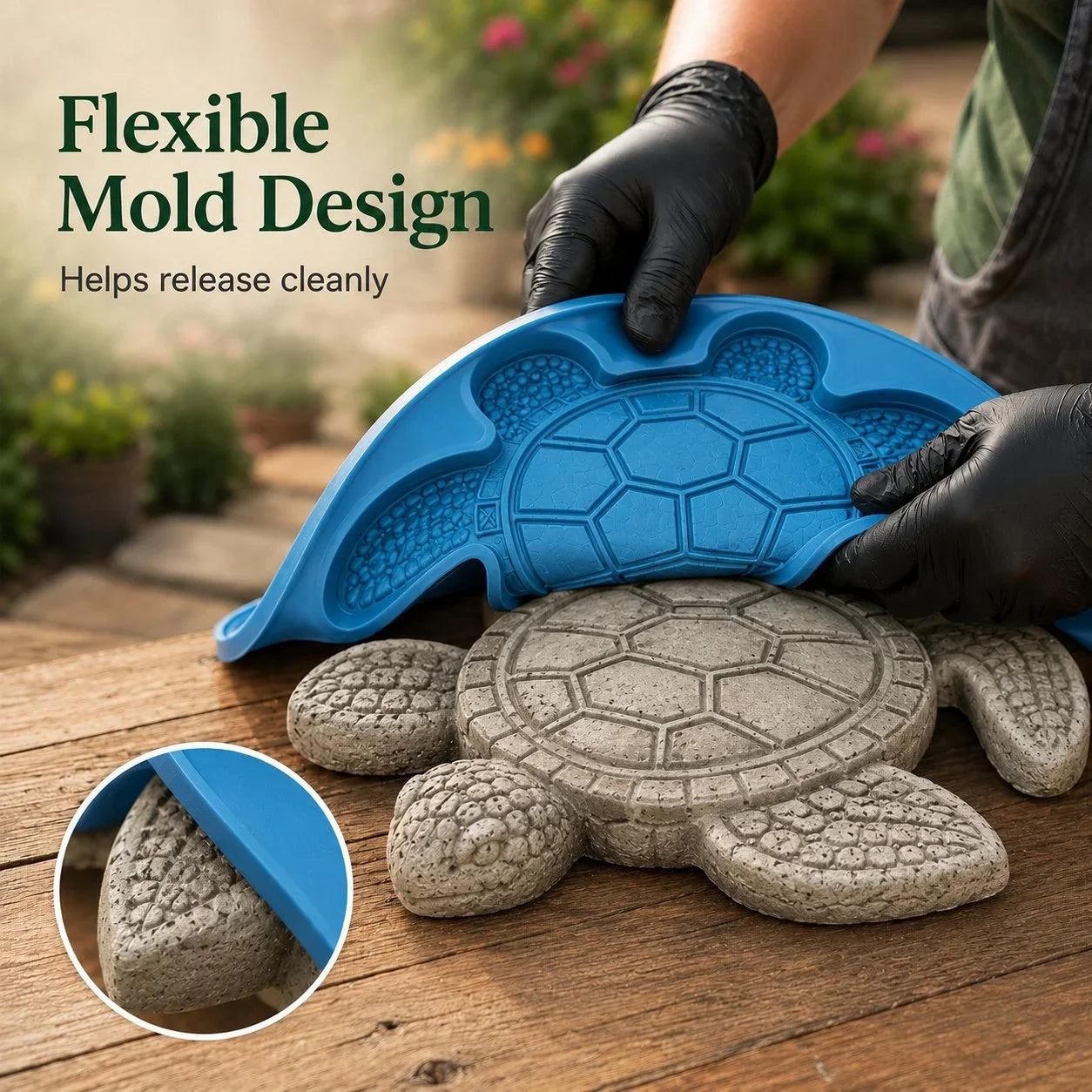 Outdoor Reusable Ocean Theme Garden Art Mold – Make Your Garden Truly