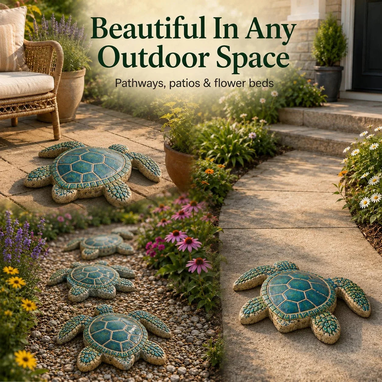 Outdoor Reusable Ocean Theme Garden Art Mold – Make Your Garden Truly