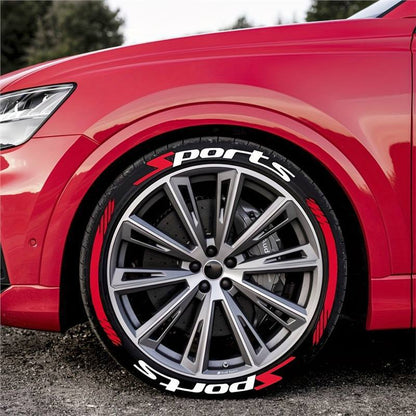 Vehicle-Ready 4PCS 3D Tire Lettering Stickers – Thickened Wheel