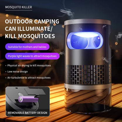 Decorative Indoor Insect Trap with Light and Suction Non Zapper