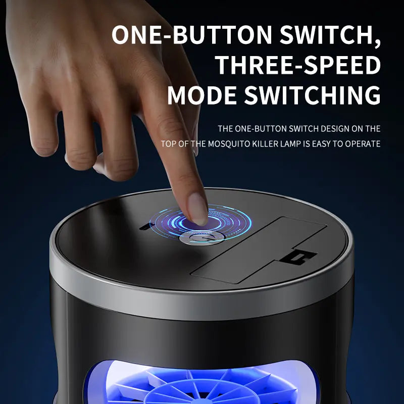 Decorative Indoor Insect Trap with Light and Suction Non Zapper