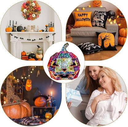 Decorative Iridescent Pumpkin Light – Prism-Effect Pumpkin Art
