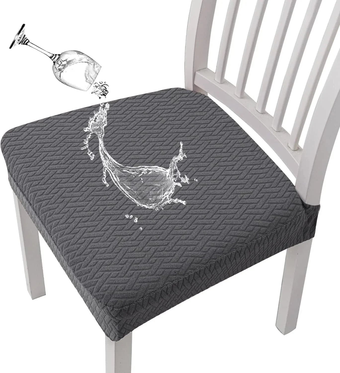 Easy-Care Waterproof Jacquard Chair Covers Durable, Stylish &