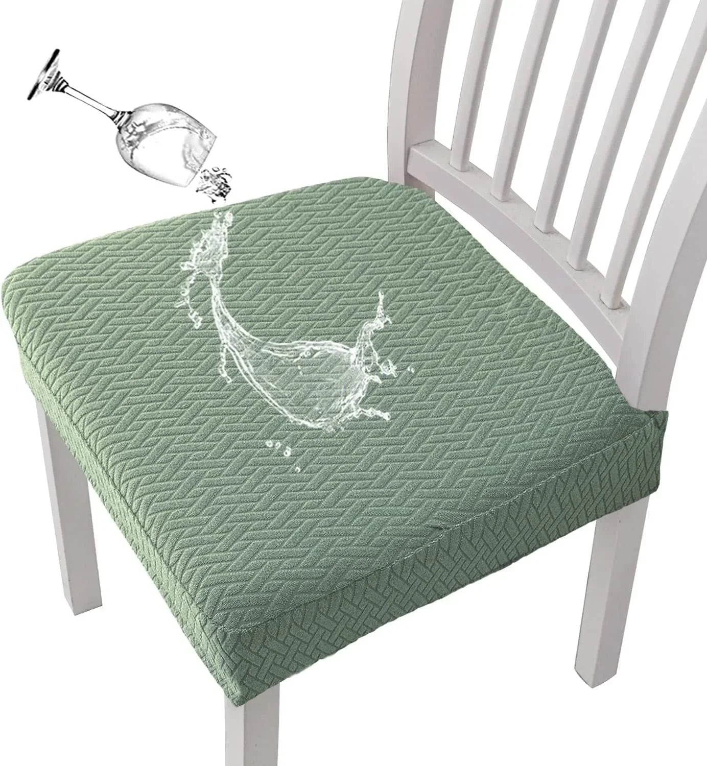 Easy-Care Waterproof Jacquard Chair Covers Durable, Stylish &