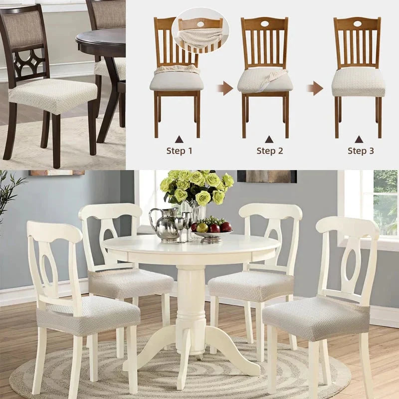 Easy-Care Waterproof Jacquard Chair Covers Durable, Stylish &