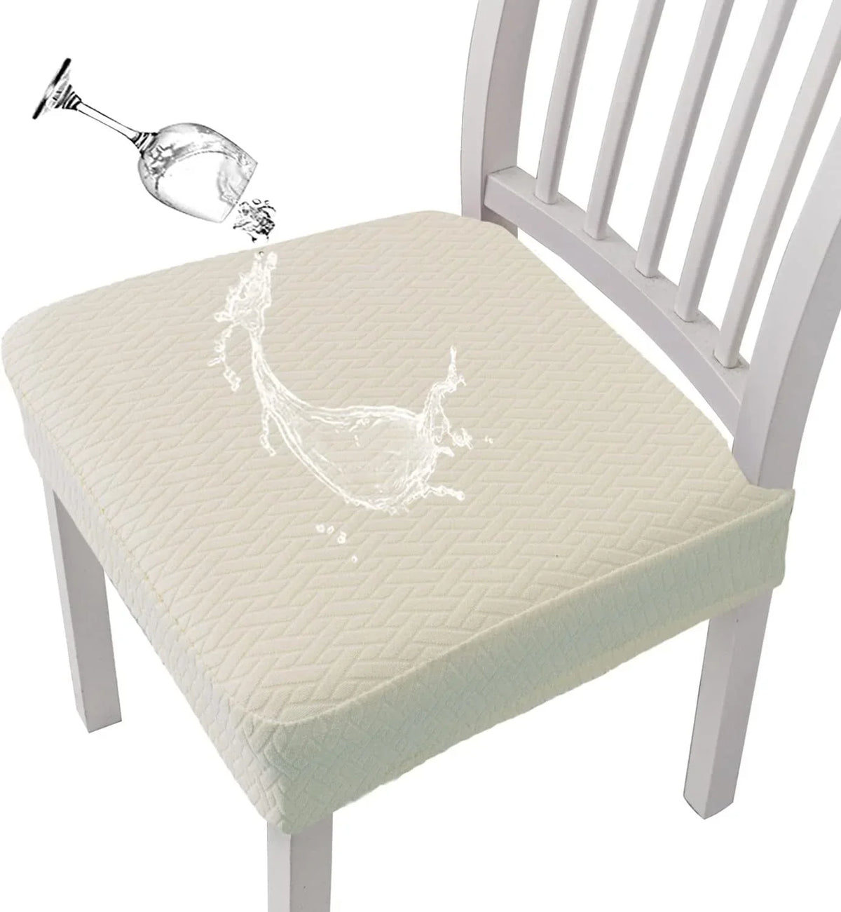 Easy-Care Waterproof Jacquard Chair Covers Durable, Stylish &