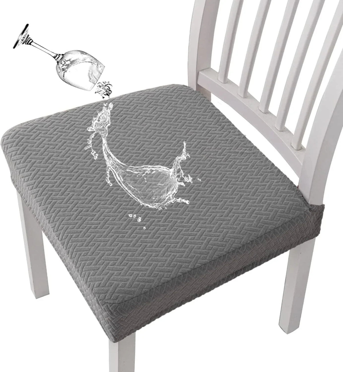 Easy-Care Waterproof Jacquard Chair Covers Durable, Stylish &