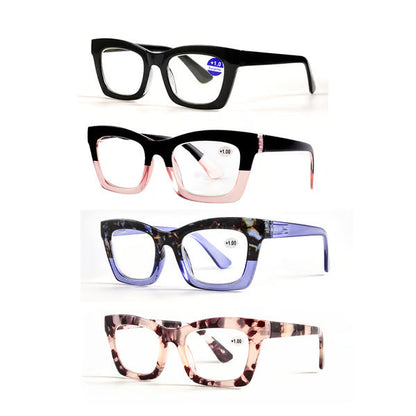Decorative Anti Blue Light Glasses Set 4 Pairs Oprah Style Unisex
