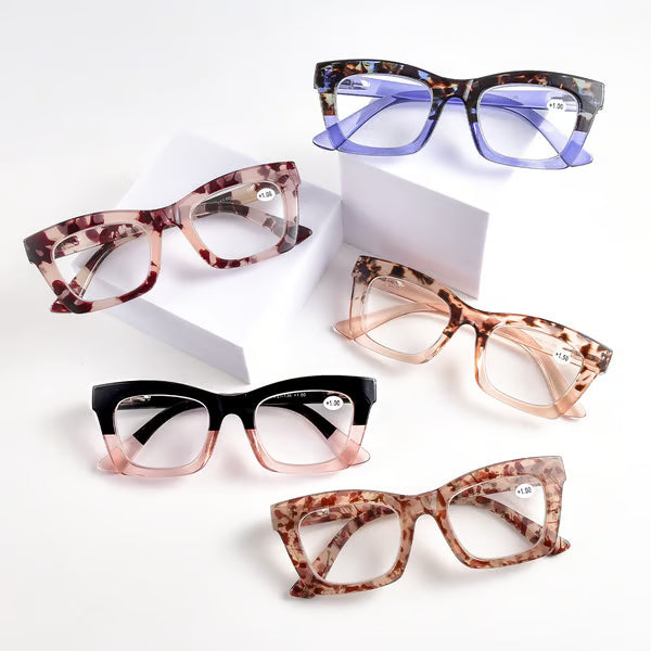 Decorative Anti Blue Light Glasses Set 4 Pairs Oprah Style Unisex