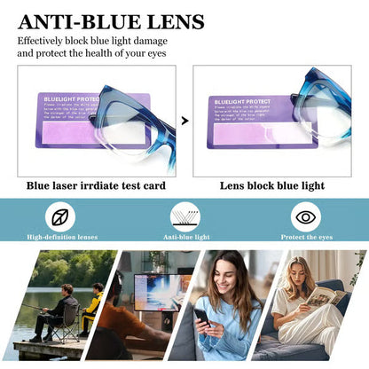 Decorative Anti Blue Light Glasses Set 4 Pairs Oprah Style Unisex