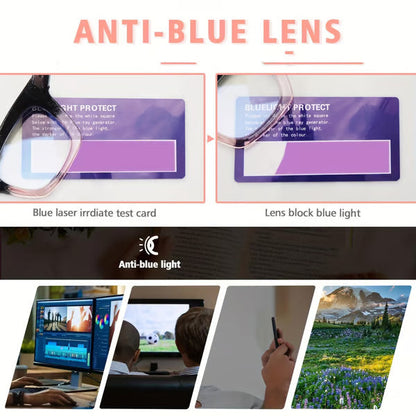 Decorative Anti Blue Light Glasses Set 4 Pairs Oprah Style Unisex