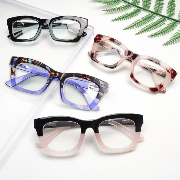 Decorative Anti Blue Light Glasses Set 4 Pairs Oprah Style Unisex