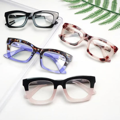 Decorative Anti Blue Light Glasses Set 4 Pairs Oprah Style Unisex