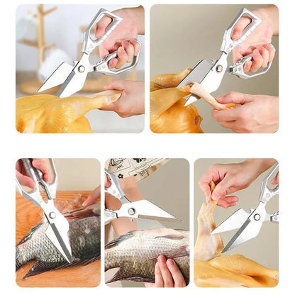 Heavy-Duty Dishwasher-Safe Kitchen Shears for Poultry and Herbs