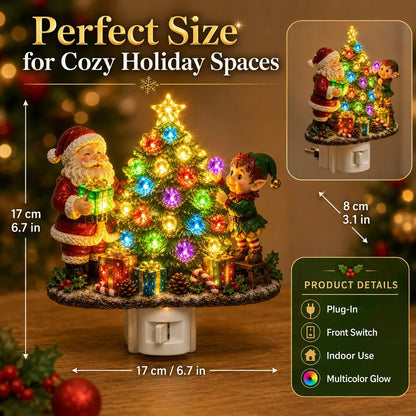 Decorative Jeweled Tree Plug-In Night Light for Focused Lighting