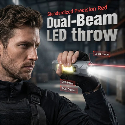 Decorative Infrared Laser Flashlight with COB Magnetic