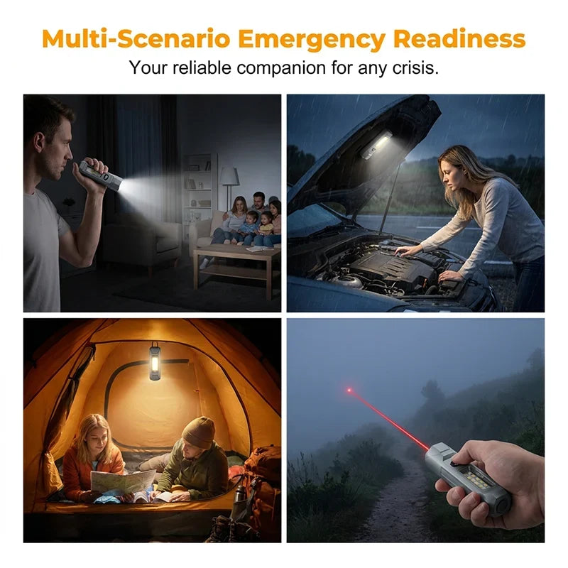Decorative Infrared Laser Flashlight with COB Magnetic