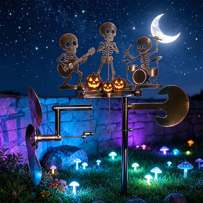 Purpose-Built Skeleton Metal Drummer Kinetic Wind