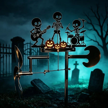 Purpose-Built Skeleton Metal Drummer Kinetic Wind