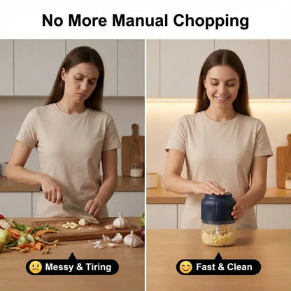Easy-Use Cordless Mini Food – in Seconds for Daily Kitchen Tasks