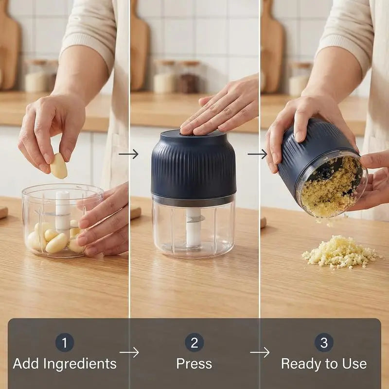 Easy-Use Cordless Mini Food – in Seconds for Daily Kitchen Tasks