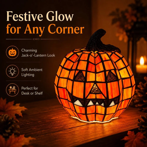 Decorative Light Up Night with Spooky Stained-Glass Style