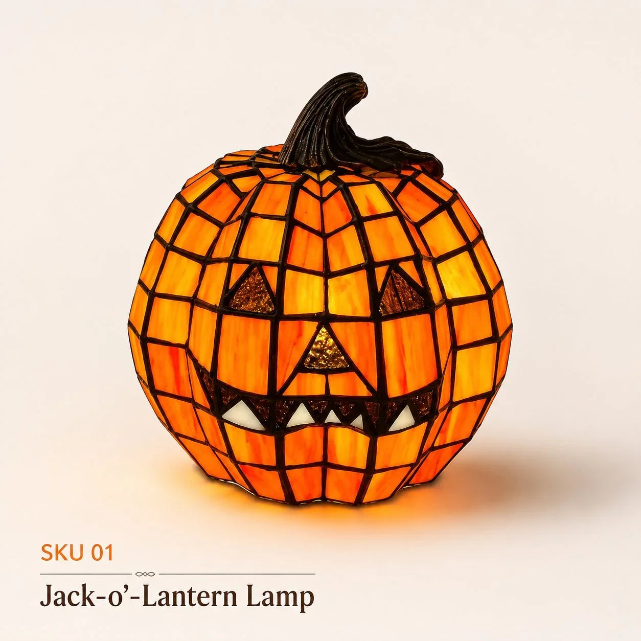Decorative Light Up Night with Spooky Stained-Glass Style