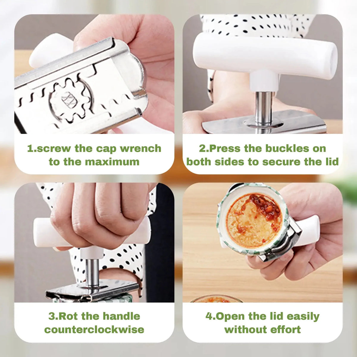 Practical Stainless Steel Jar Openers for Easy Opening, Kitchen