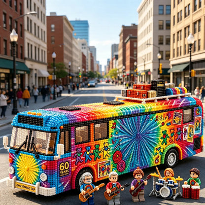 Hands-On Deadhead Tour Psychedelic Rainbow Bus DIY Bead Kit – 60th