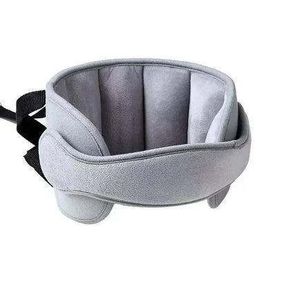 Adjustable Plush Car Seat Head Support Strap for Kids' Travel Naps
