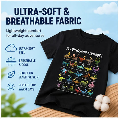 Purpose-Built Kids Dinosaur Alphabet Tee for Everyday Use