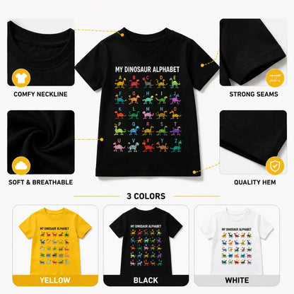 Purpose-Built Kids Dinosaur Alphabet Tee for Everyday Use