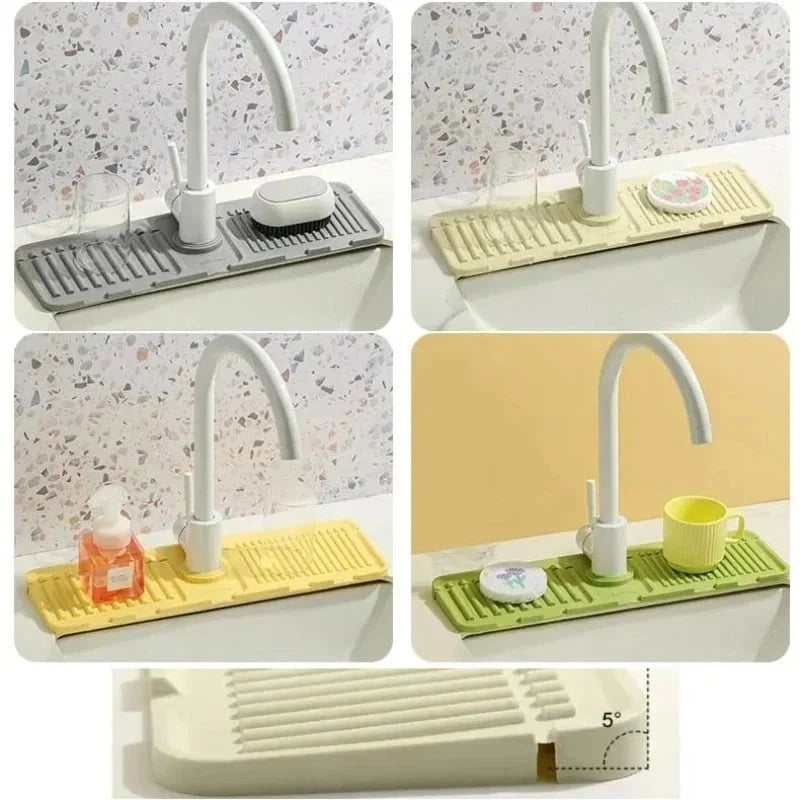 Easy-Care Faucet Guard & Draining Mat for Routine Upkeep