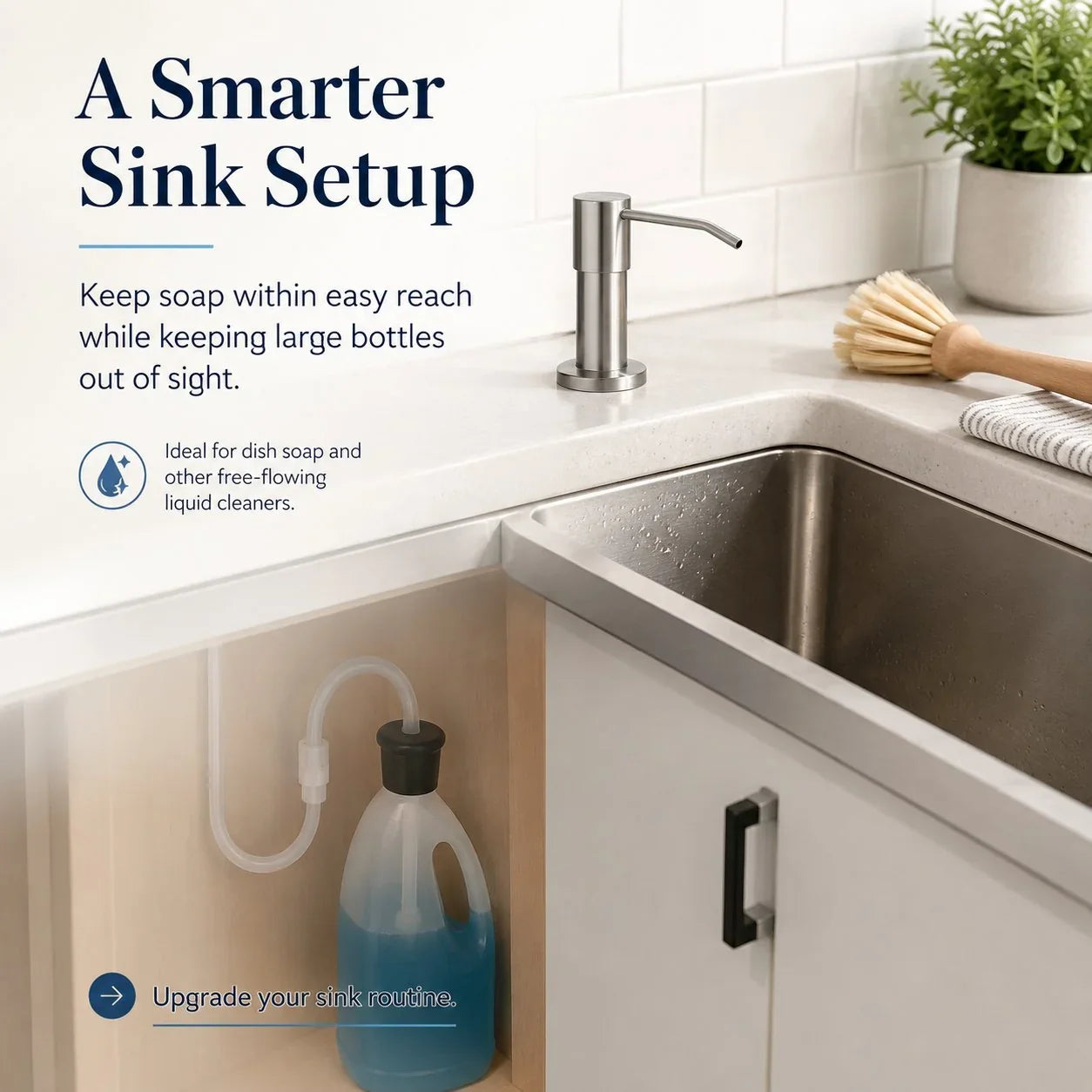 Practical Kitchen Sink Soap Dispensers for Kitchen Prep