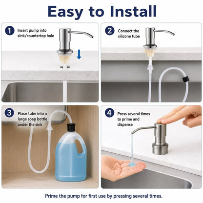 Practical Kitchen Sink Soap Dispensers for Kitchen Prep