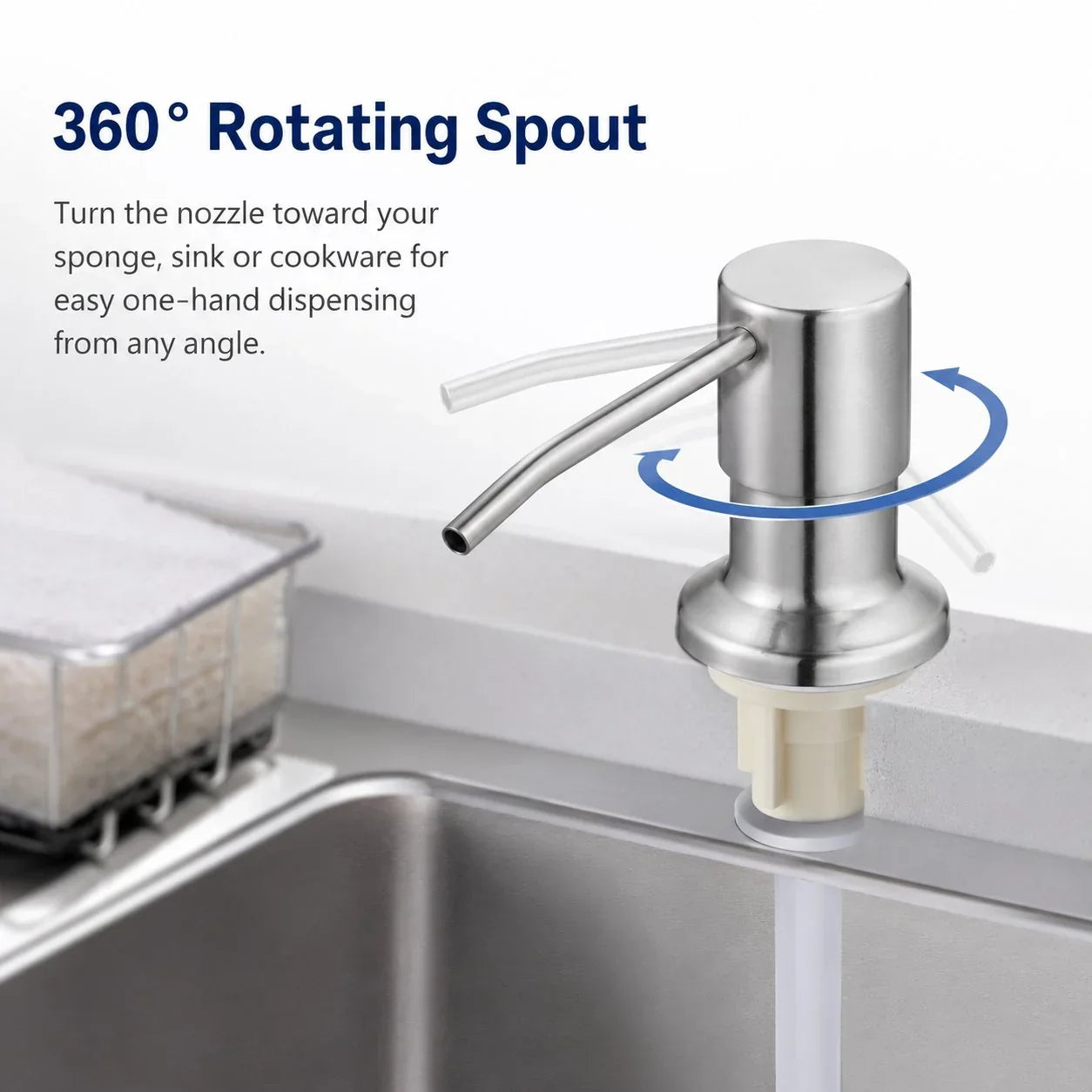 Practical Kitchen Sink Soap Dispensers for Kitchen Prep