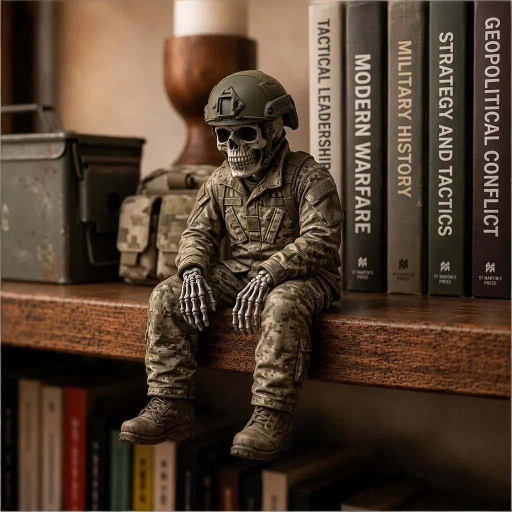 Purpose-Built Firefighter Skeleton Shelf Sitter for Everyday Use