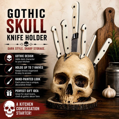 Purpose-Built Best seller - Gothic Skull Knife Holder for Everyday Use