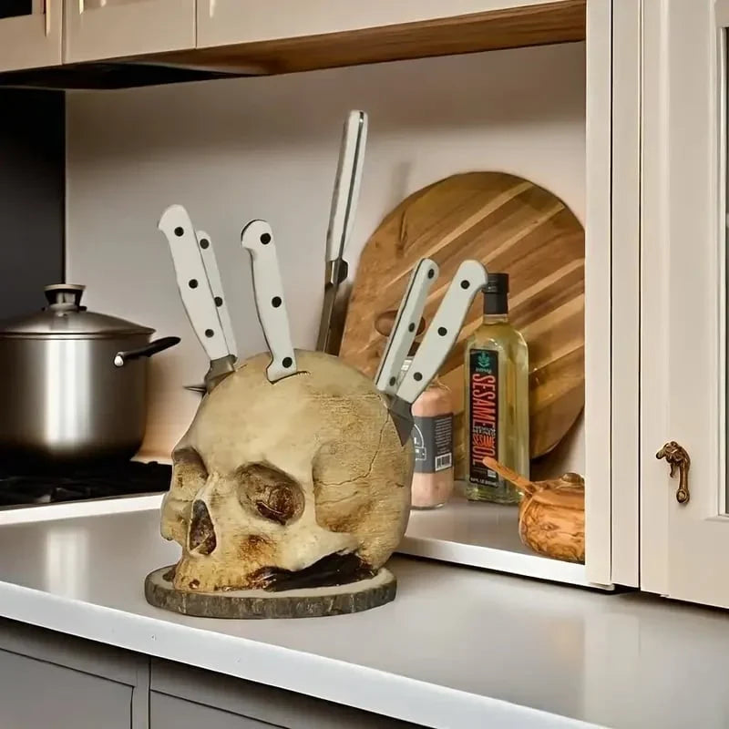 Purpose-Built Best seller - Gothic Skull Knife Holder for Everyday Use