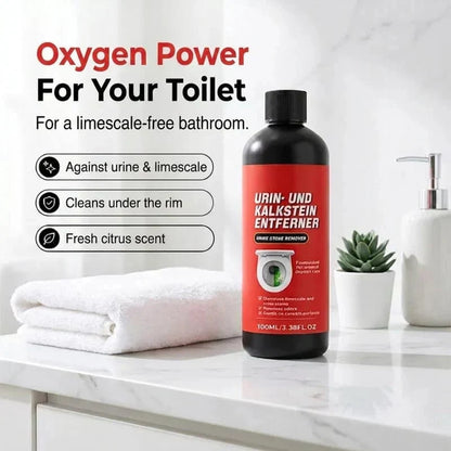 Easy-Care Heavy-Duty Toilet Cleaner Melts Away Years of Urine Scale &