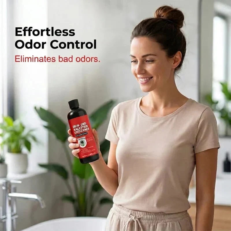 Easy-Care Heavy-Duty Toilet Cleaner Melts Away Years of Urine Scale &