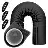 Vehicle-Ready Protective cover for insulating air conditioner pipes